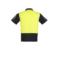 Syzmik Mens Hi Vis Zone Polo Yellow/Black Small