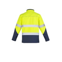 Syzmik Unisex Hi Vis Soft Shell Jacket Yellow/Navy XXS