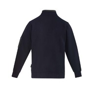 Syzmik Mens 1/4 Zip Brushed Fleece Navy/Charcoal XXS