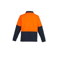 Syzmik Unisex Hi Vis Half Zip Fleece Jumper Orange/Navy XXS