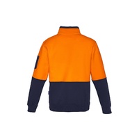 Syzmik Unisex Hi Vis Half Zip Pullover Orange/Navy XXS