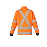 Syzmik Unisex Hi Vis X Back Rail Jumper Orange/Navy XXS