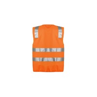 Syzmik Unisex Hi Vis Full Zip Vest Orange XS