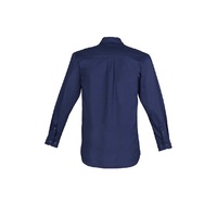 Syzmik Mens Lightweight Tradie L/S Shirt Blue Small