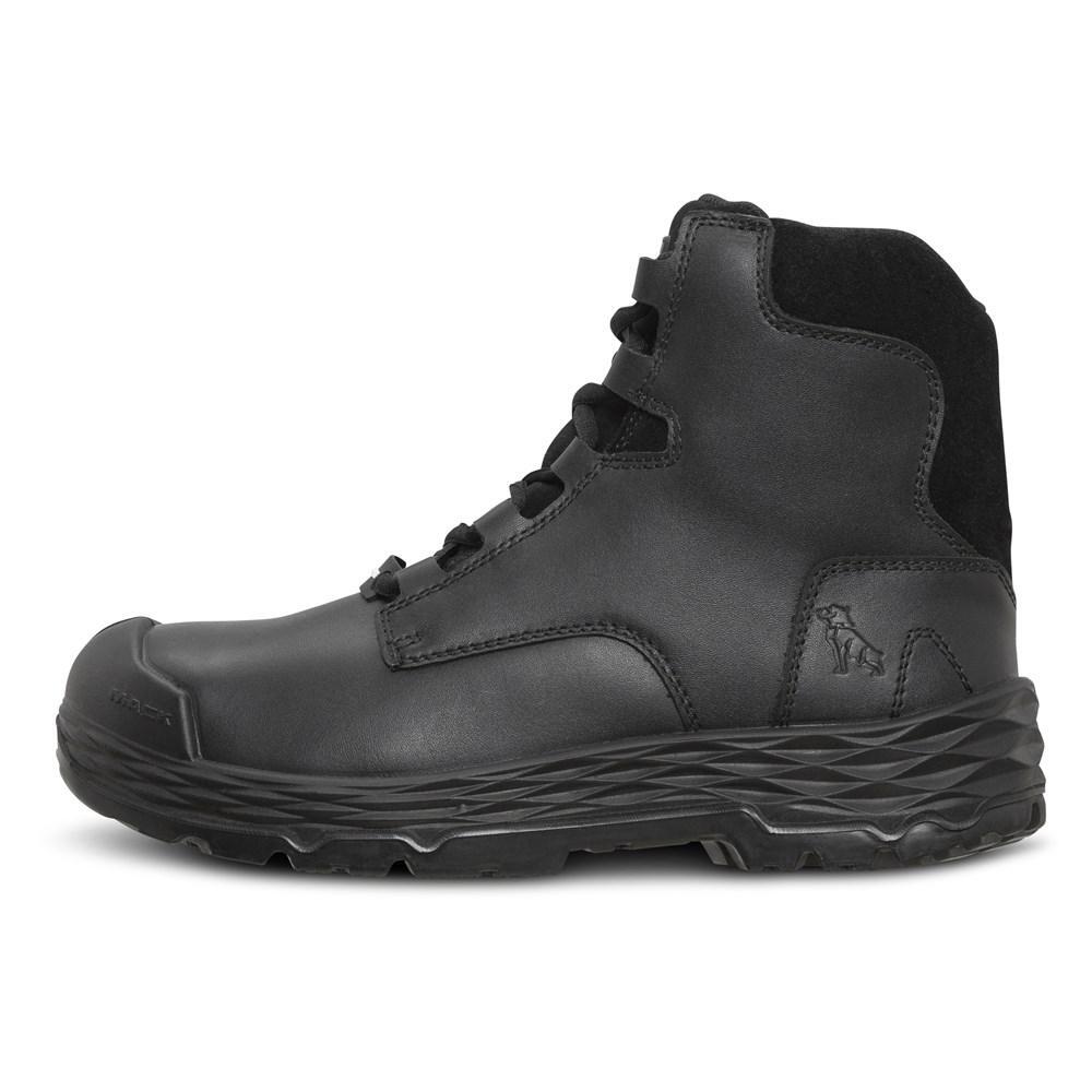 Mack Force Zip-Up Safety Boots Size AU/UK 4 (US 5) Colour Black