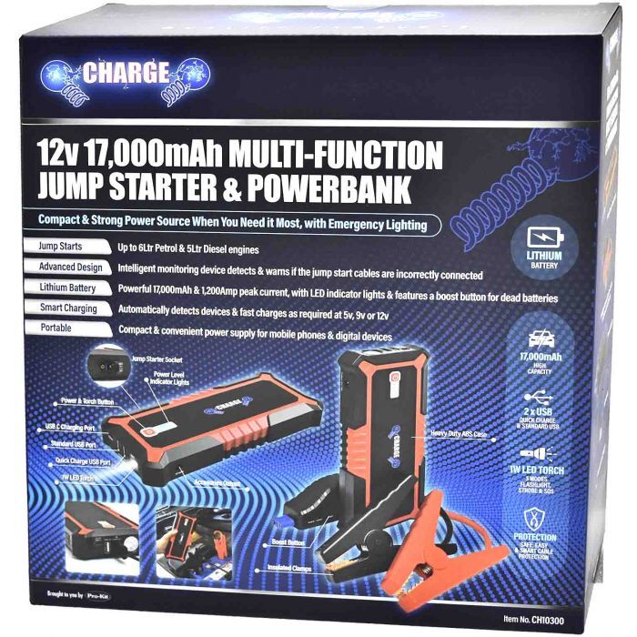 12V 900A Intelli-Start Emergency Lithium Jump Starter and Power