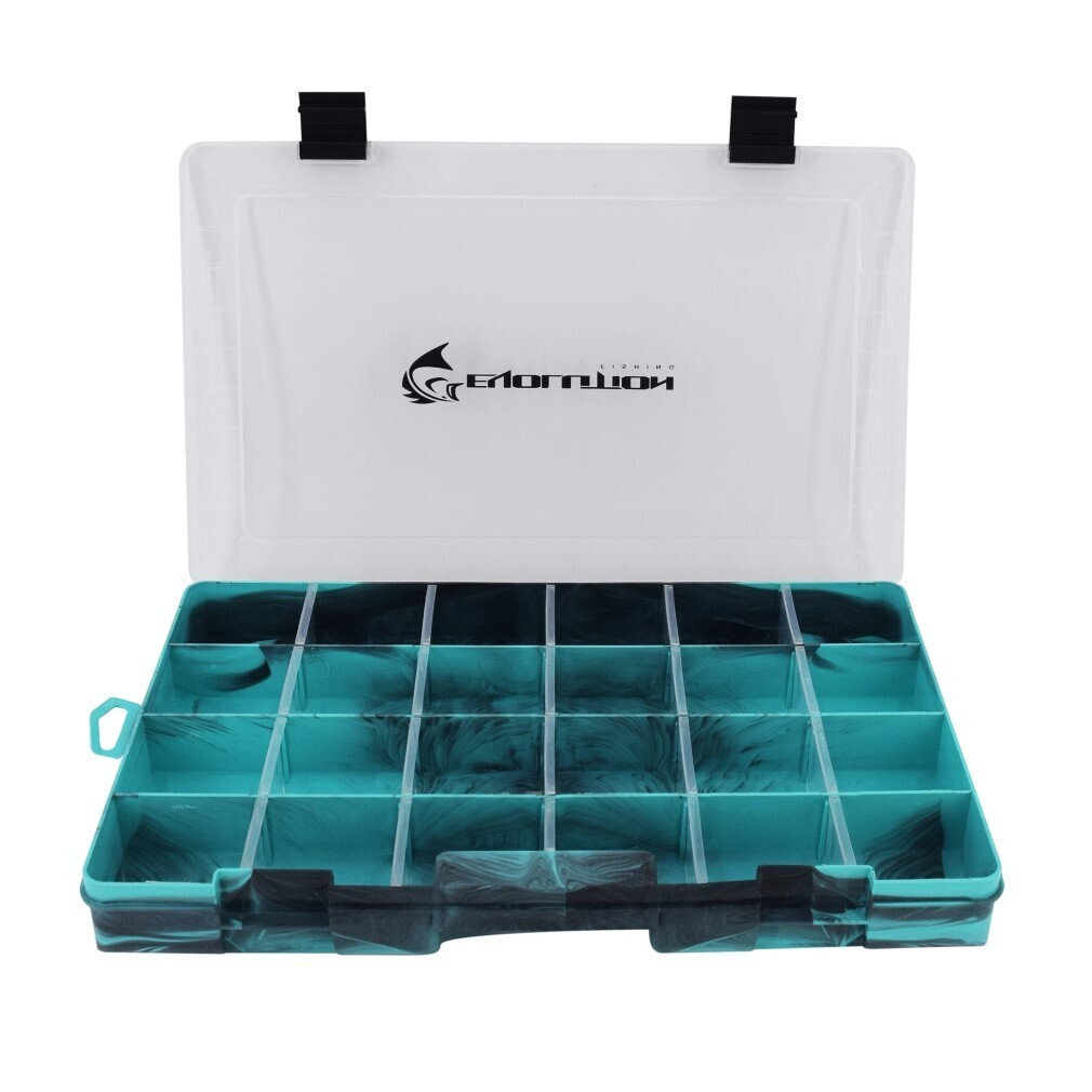 Evolution Drift Series 3700 Seafoam Fishing Tackle Tray - Up To 24 Compartments