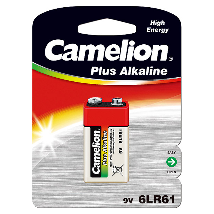 3PK 1pc Camelion Alkaline 9V