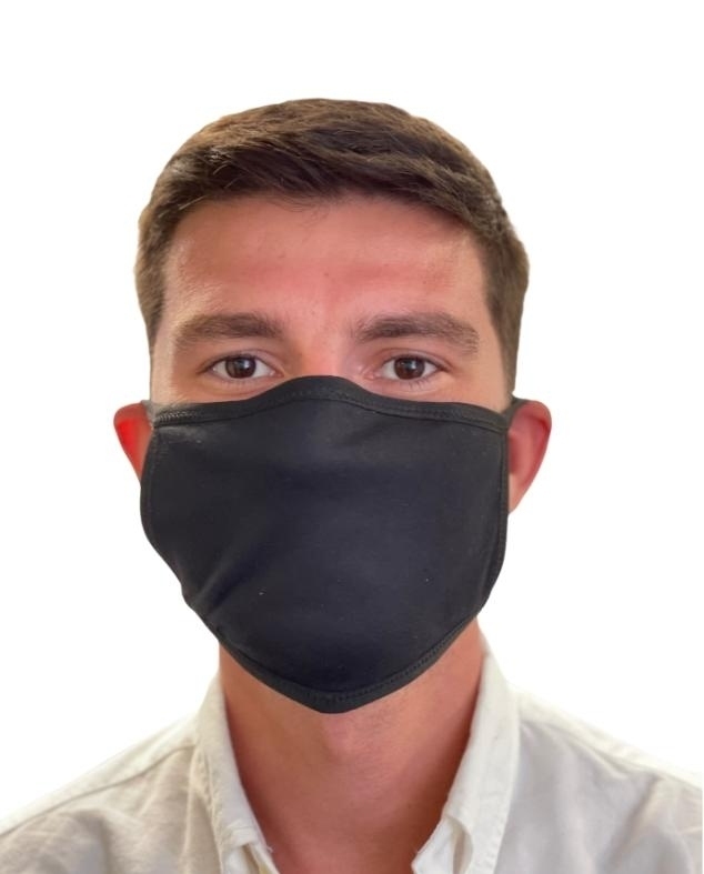 500x Black Cotton Reusable Face Masks