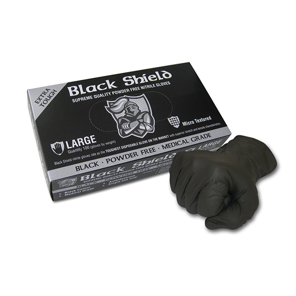 Maxisafe Black Shield Heavy Duty Nitrile Unpowdered Small