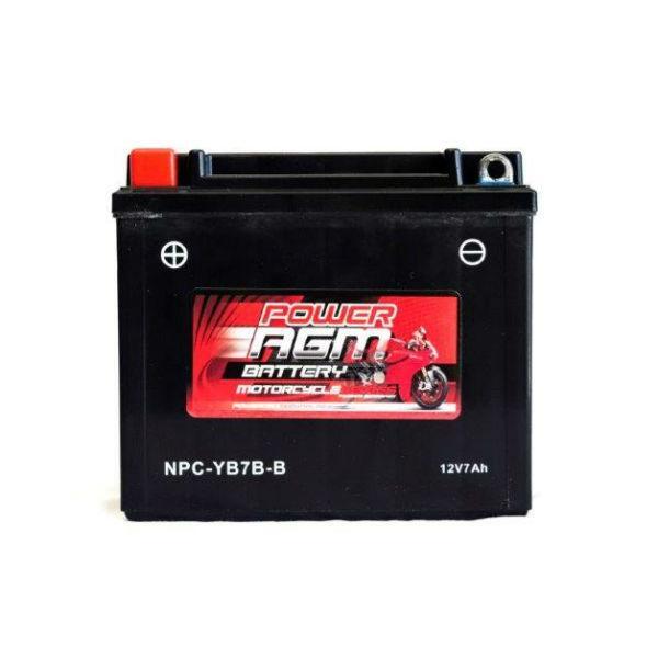 Power AGM 12V 7AH 170CCAs Motorcycle Battery