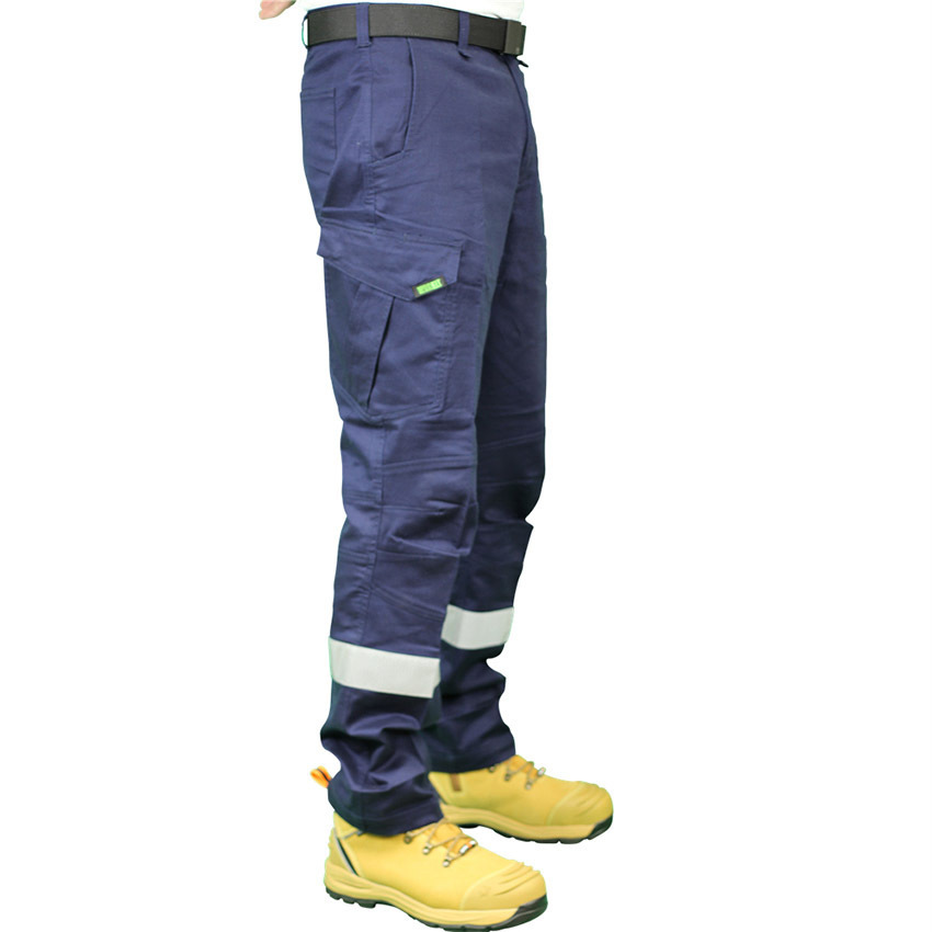 WORKIT Stretch Ripstop Modern Fit Taped Cargo Pants Navy 102ST