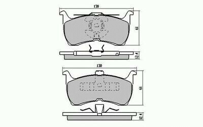 Rear Disc Brake Pads for Ford Falcon EB, ED, XR6, XR8 1/1990 - 1994