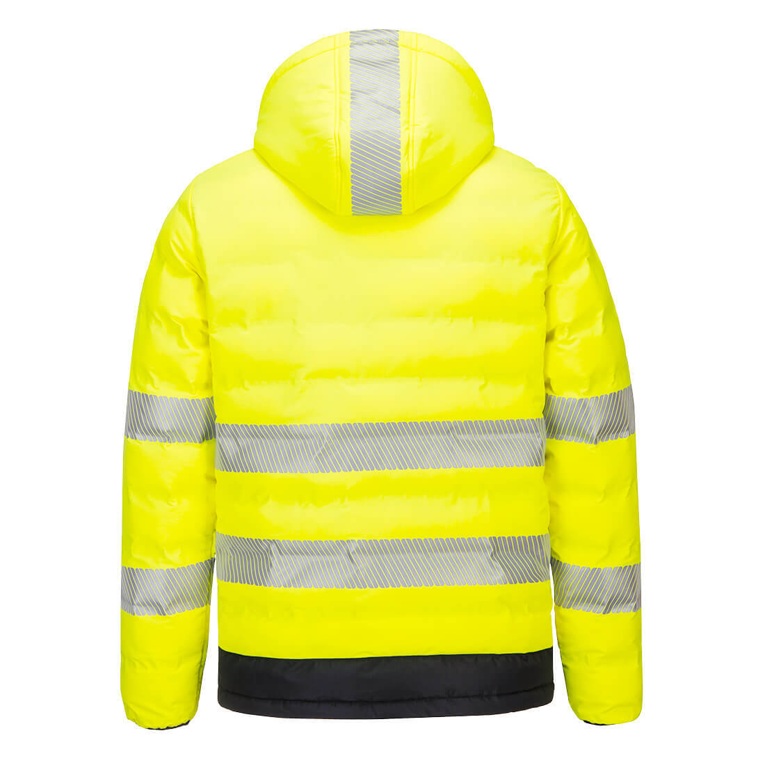 Hi-Vis Ultrasonic Heated Tunnel Jacket Colour Yellow/Black Size L