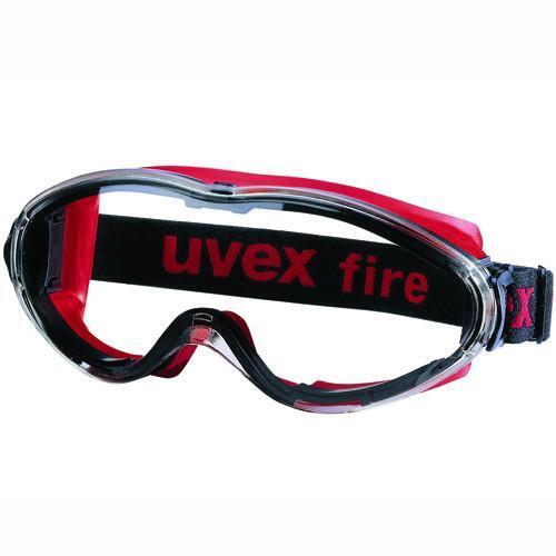 Uvex Ultrasonic Safety Goggles Pair HC/AF Clear Hi Vis Orange/Grey