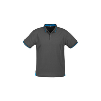 Mens Jet Polo Black/Bright Green Small