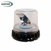 Titan Class 1 Amber LED Clear Lens Rotating Beacon 12-24V Hardwire