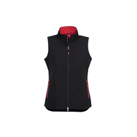 Ladies Geneva Vest Black/Red Small