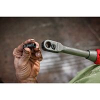 Milwaukee 12V Fuel Insider Extended Reach Pass-Through Ratchet w/ Accessories (tool only) M12FPTR0