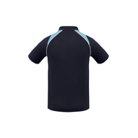 Mens Triton Polo Ash/Black/White Small