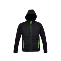 Mens Stealth Tech Hoodie Black/Lime 2XL