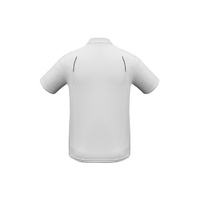 Mens United Short Sleeve Polo White/Black Small