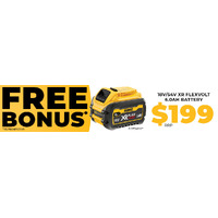 DeWalt 54V XR FLEXVOLT 305mm Mitre Saw 9.0ah Set DCS781X1-XE