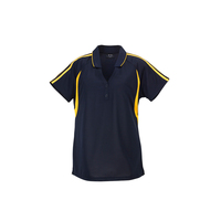 Ladies Flash Polo Royal/Gold 8