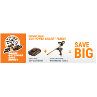 WORX 20V Chopper Mini Angle Grinder (Tool Only) WX801.9