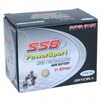 SSB Powersport V-SPEC 12V 3AH 105CCA High Performance AGM Motorcycle Battery