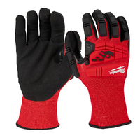 Milwaukee Large Impact Cut Level 3 Nitrile Dipped Gloves 48228972
