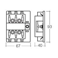 Narva 54431 Fuse Block Holder Box Caravan Marine Dual Battery Volt 6 Way 25 Amp