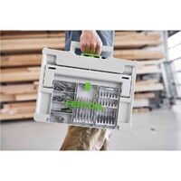 Festool CENTROTEC 3-8mm Mini Wood Spiral Drill Bit Set for Systainer3 577395