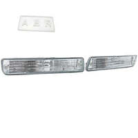 Front indicator lights for toyota landcruiser 80-series clear crystal fj80 pair