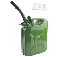 NEW Green 10L Steel Jerry Can w/ Pouring Spout Fuel/Petrol Jerry Tank Can #001