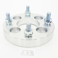 (4) 4x100 to 4x114.3 12x1.5 Wheel Adapters Spacers 25mm 4X3.94 TO 4X4.5 Spacer"