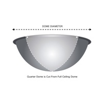 Indoor Quarter Dome Mirror Size:600mm
