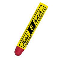 Markal "B" RED Dymark Tyre Crayon / Chalk / Paint Stick (Box of 12)