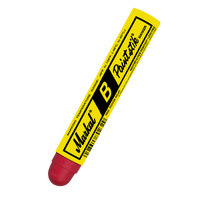 Markal "B" RED Dymark Tyre Crayon / Chalk / Paint Stick (Box of 12)