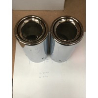 Chrome Exhaust Tip fits 48-65mm pipes