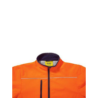 Taped Hi Vis Soft Shell Jacket Orange/Navy Size XS