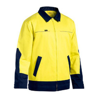 Hi Vis Drill Jacket with Liquid Repellent Finish Orange/Navy Size XS