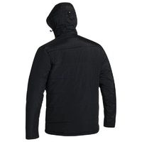 Puffer Jacket with Adjustable Hood Black Size XS