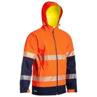 Taped Hi Vis Ripstop Bonded Fleece Jacket  Yellow/Navy Size 5XL