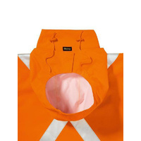 X Taped Hi Vis Rain Shell Jacket Orange Size XS