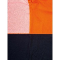 Hi Vis Polo Shirt Orange/Navy Size S