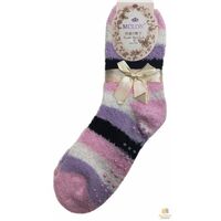 9 Pairs Ladies Bed Socks Womens Girls Soft Fur Work Fluffy Slipper Non Slip BULK - One Size
