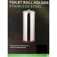 Spare Toilet Roll Holder Metal Stainless Steel Bathroom Storage Dispenser 5404
