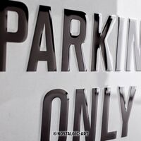 Nostalgic-Art Large Sign BMW Parking Only