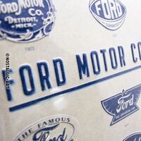 Nostalgic-Art Large Sign Ford Logo Evolution